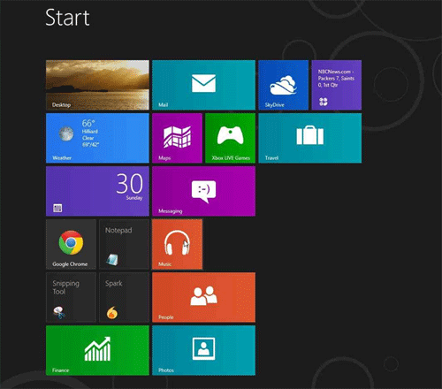 Windows 8 Start Screen